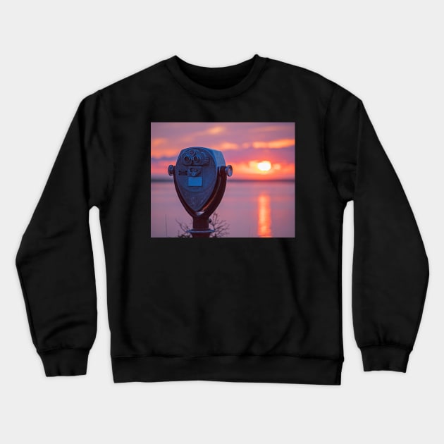 Don't look directly into the sun Chatham MA Cape Cod Crewneck Sweatshirt by WayneOxfordPh